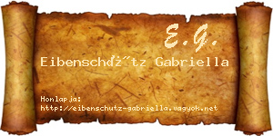 Eibenschütz Gabriella névjegykártya